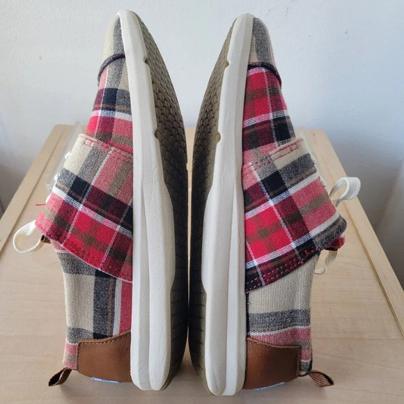 NEW Tom’s Women’s Del Ray Tartan Plaid Sneaker - Red & Brown (Size 6½) - Picture 9 of 15